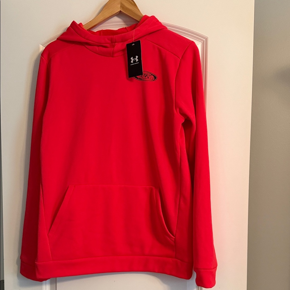 Under Armour Boy’s Vibrant Red Pullover Hoodie